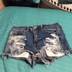 Distressed Jean Shorts American Eagle Size 4